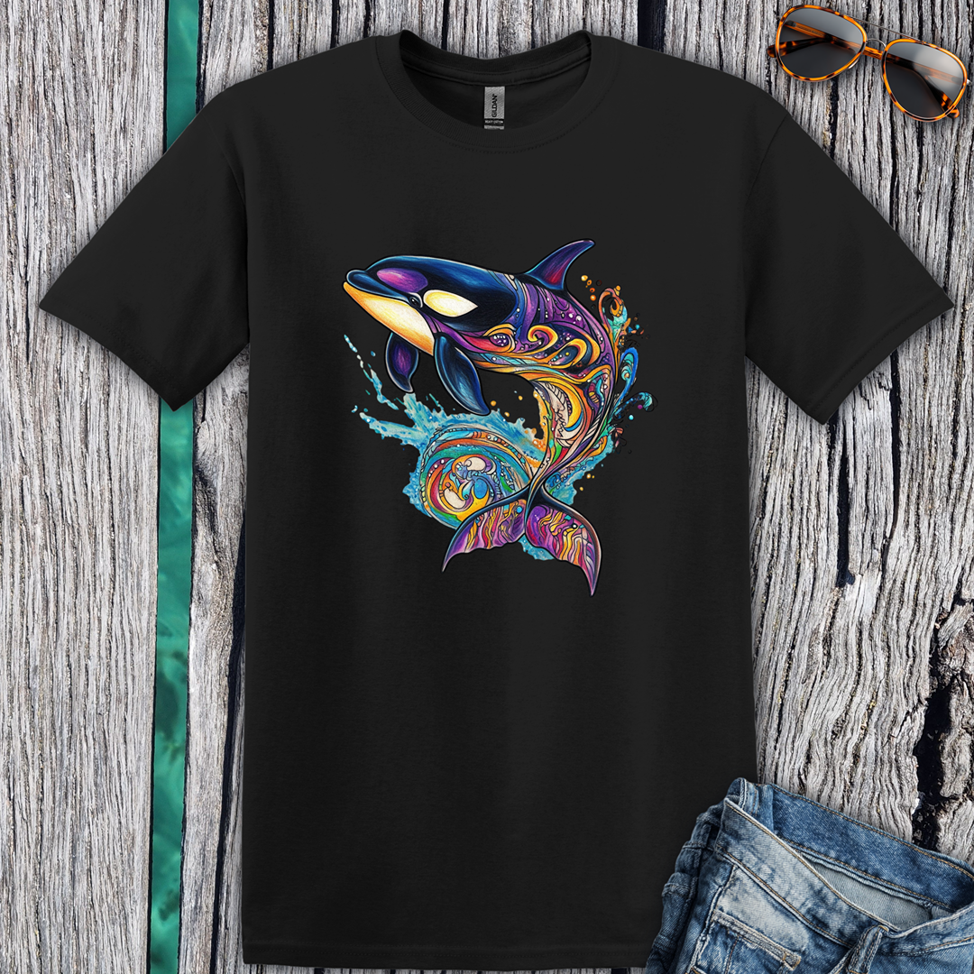 Colorful Orca Whale T-Shirt