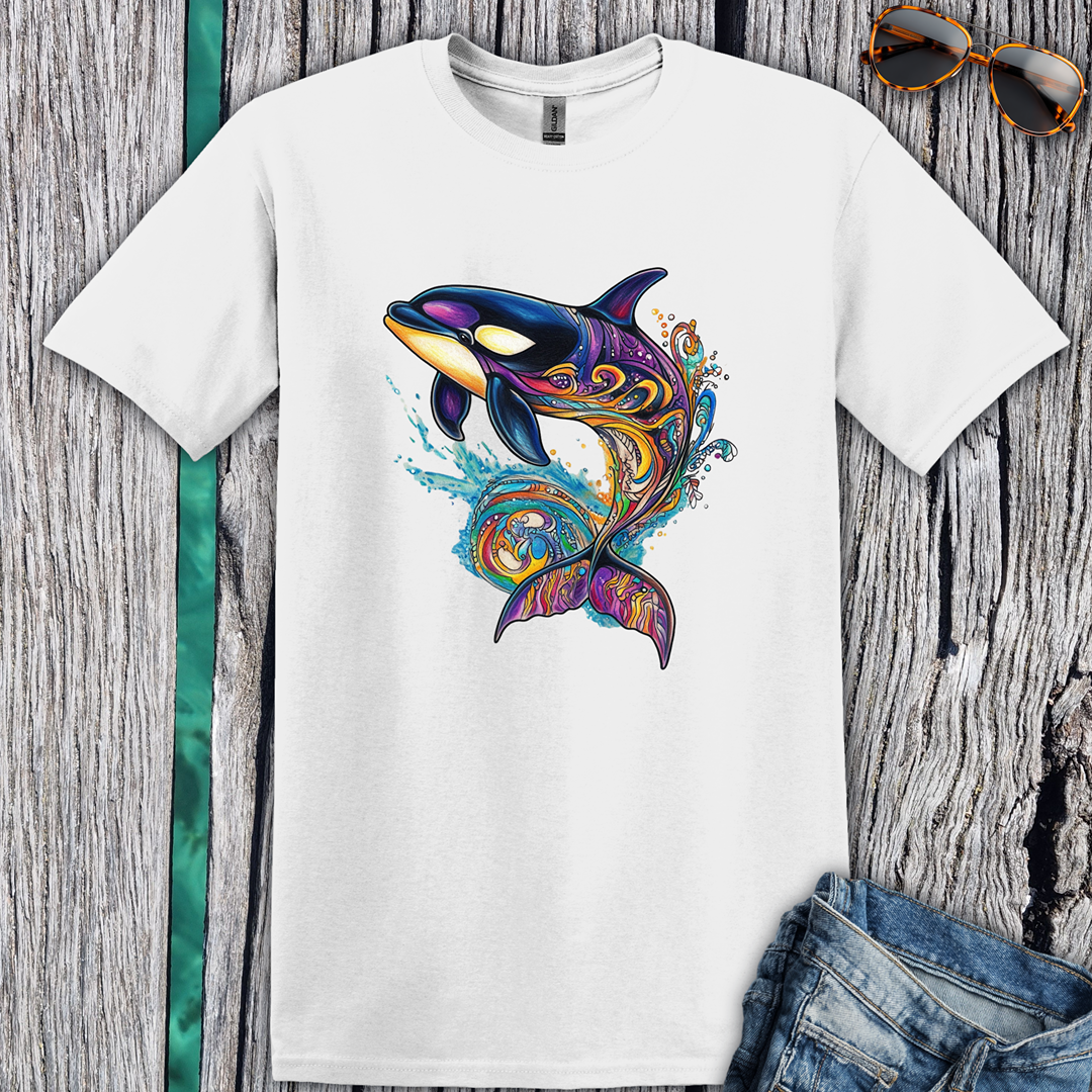 Colorful Orca Whale T-Shirt