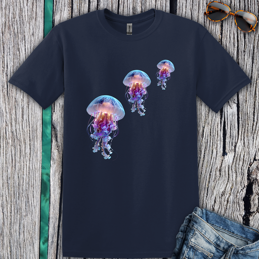 Colorful Jellyfish Graphic T-Shirt