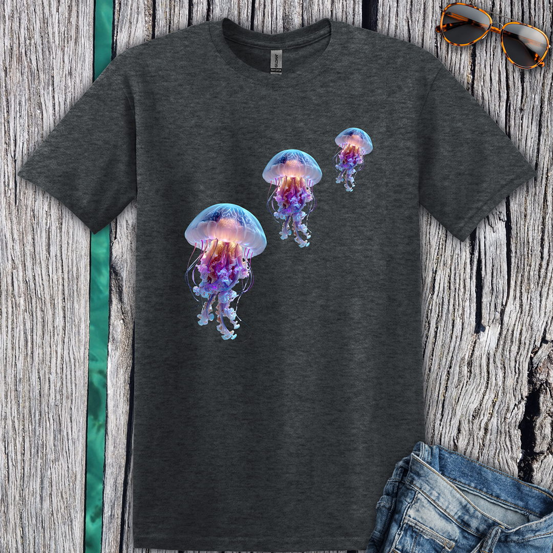 Colorful Jellyfish Graphic T-Shirt
