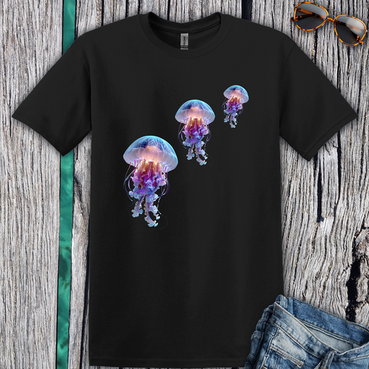 Colorful Jellyfish Graphic T-Shirt