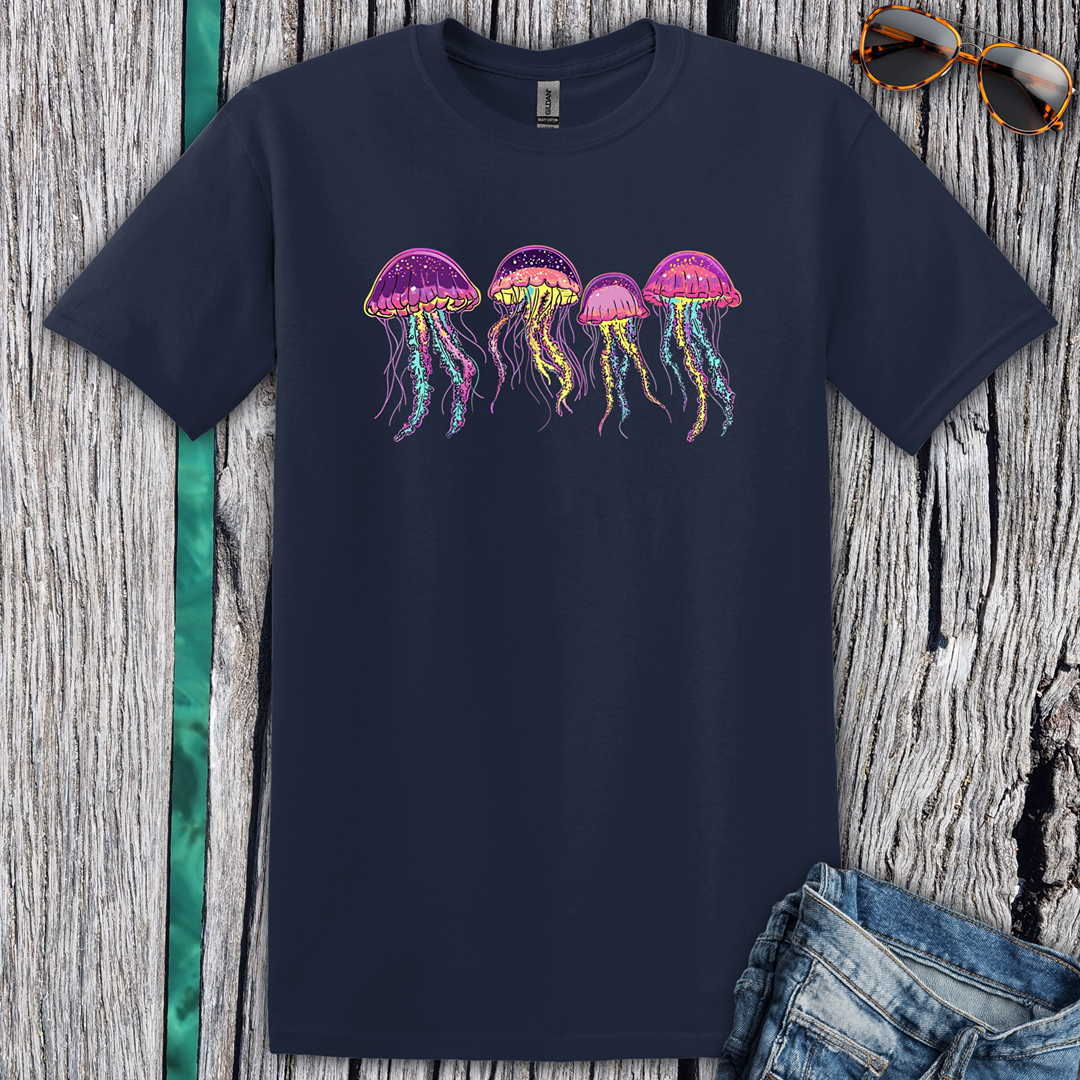 4 Colorful Jellyfish T-Shirt