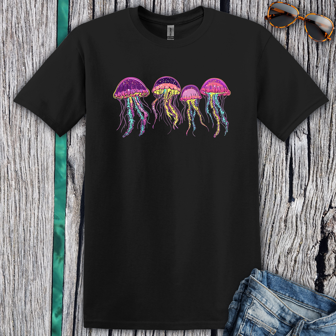 4 Colorful Jellyfish T-Shirt