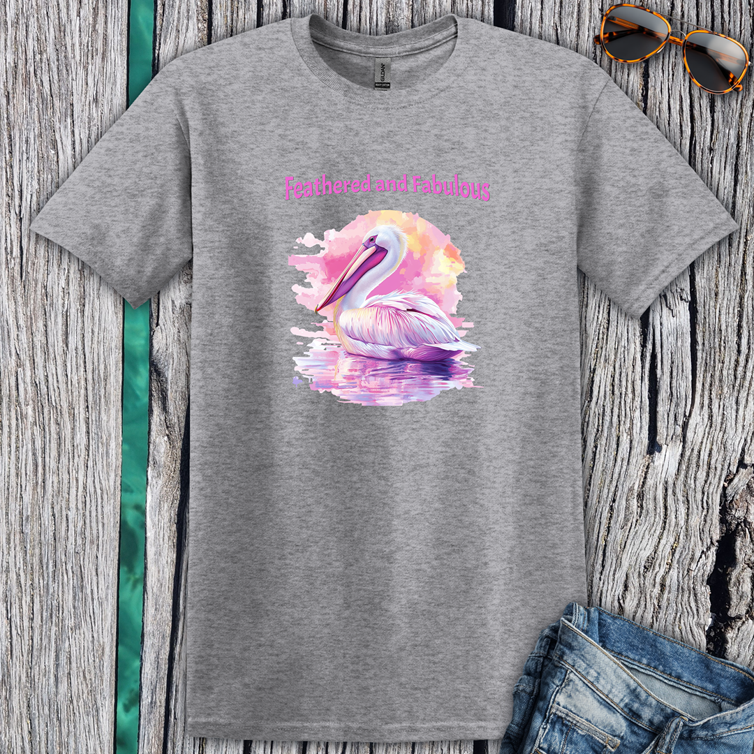 Feathered and Fabulous Pelican T-Shirt