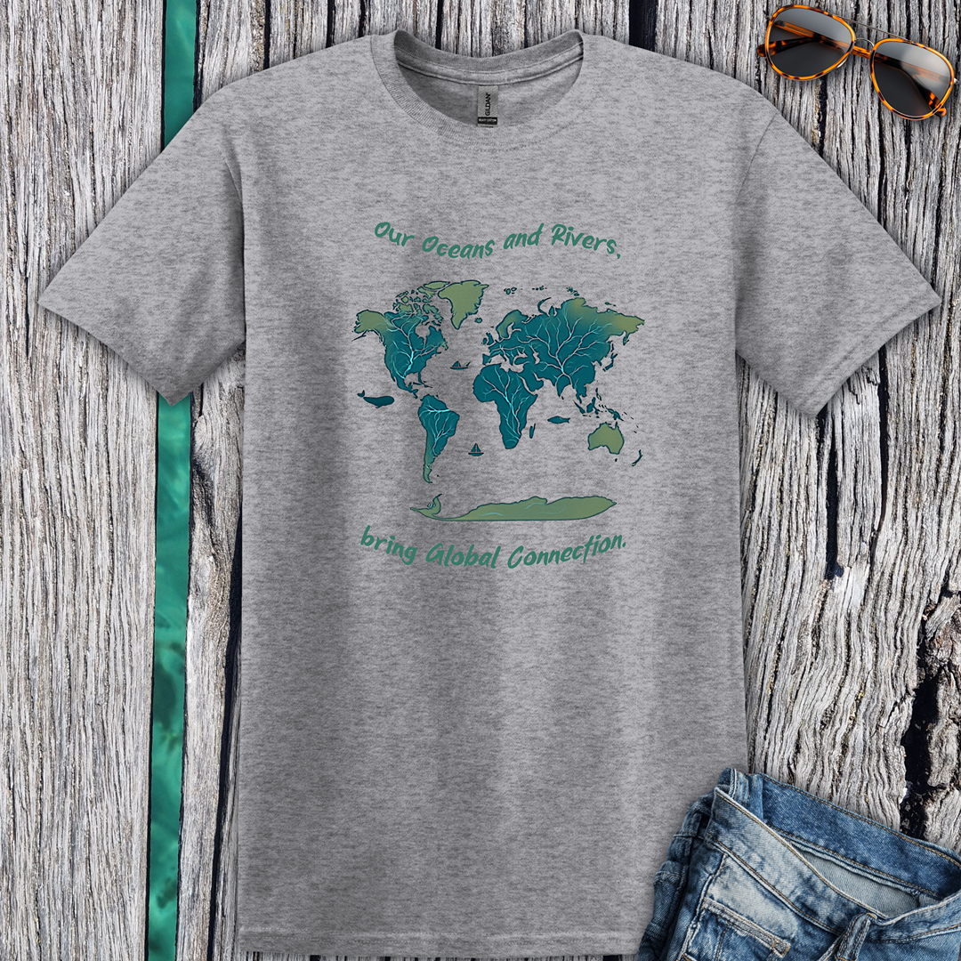 Eco-Friendly World Map T-Shirt