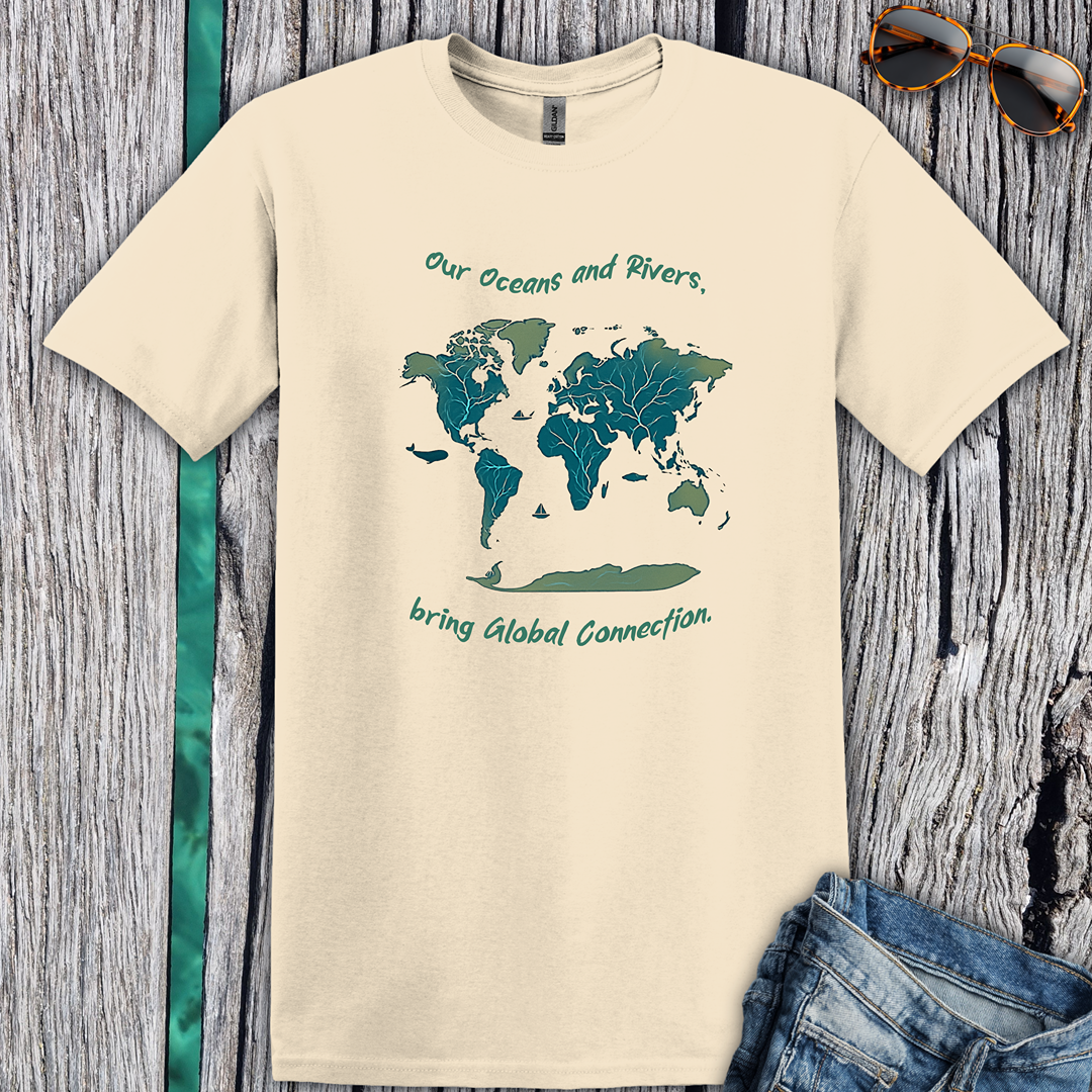 Eco-Friendly World Map T-Shirt