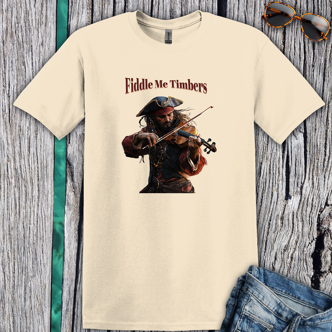 Pirate Fiddle Me Timbers T-Shirt