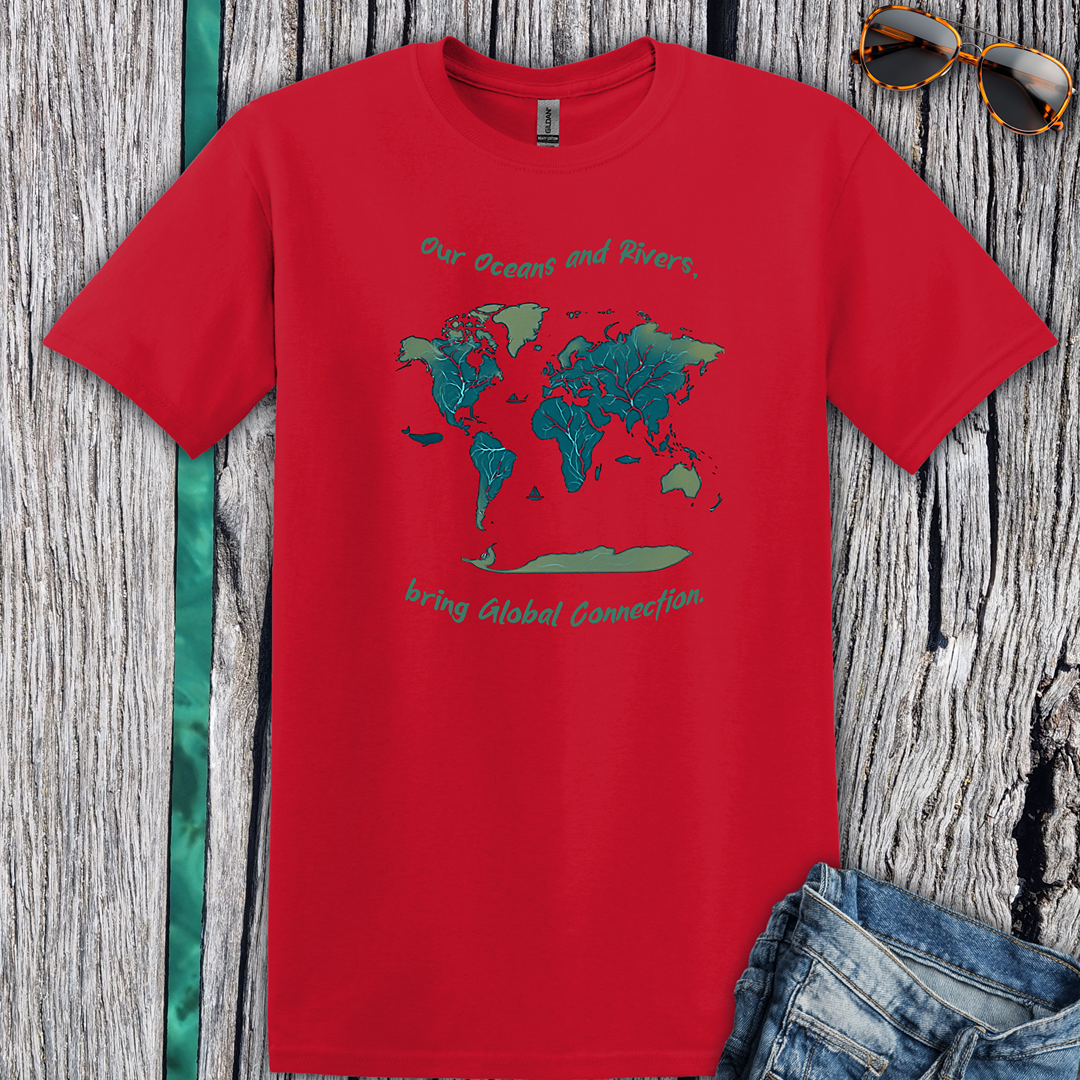 Eco-Friendly World Map T-Shirt