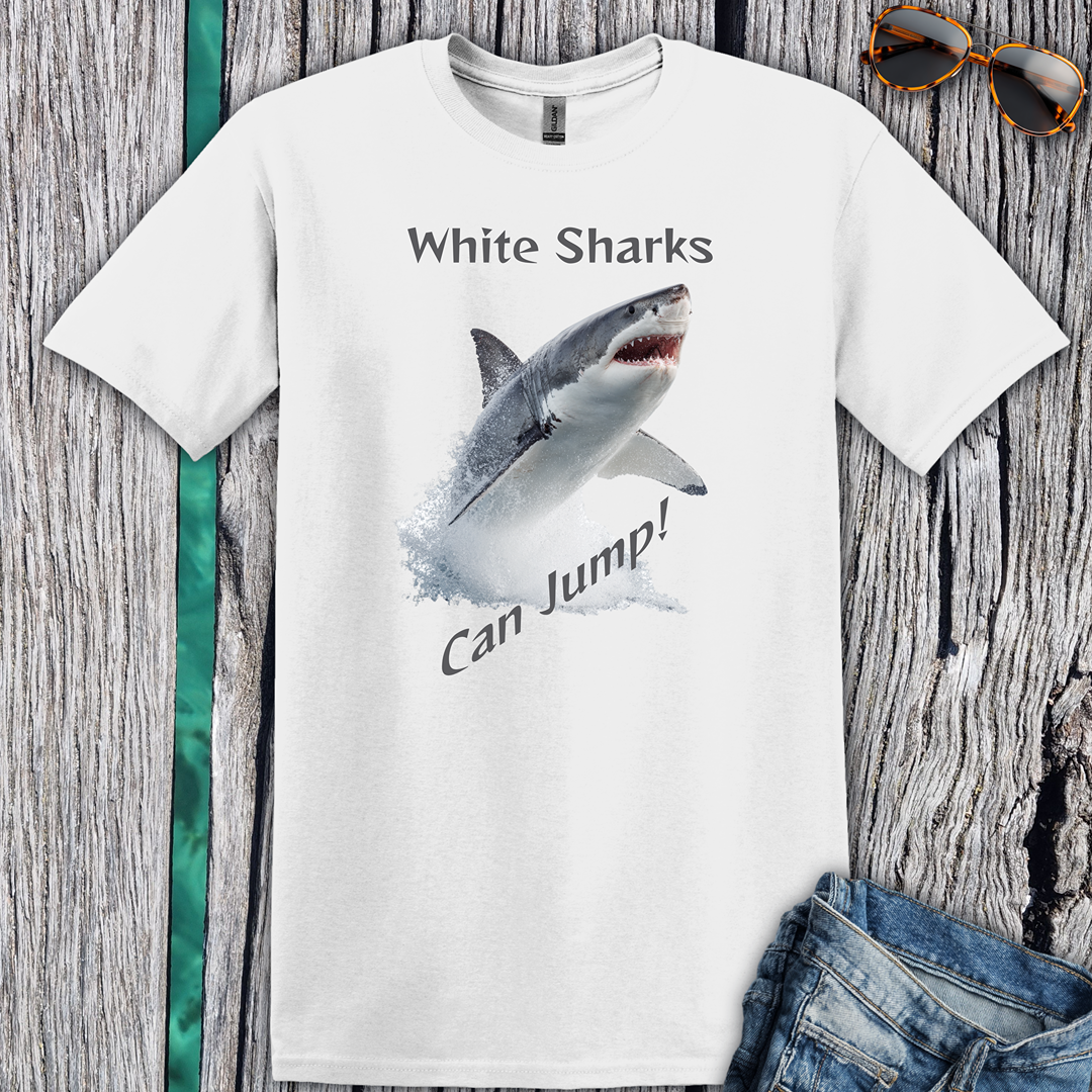 White Sharks Can Jump! T-Shirt