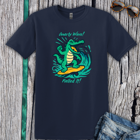 Surfing Crocodile T-Shirt