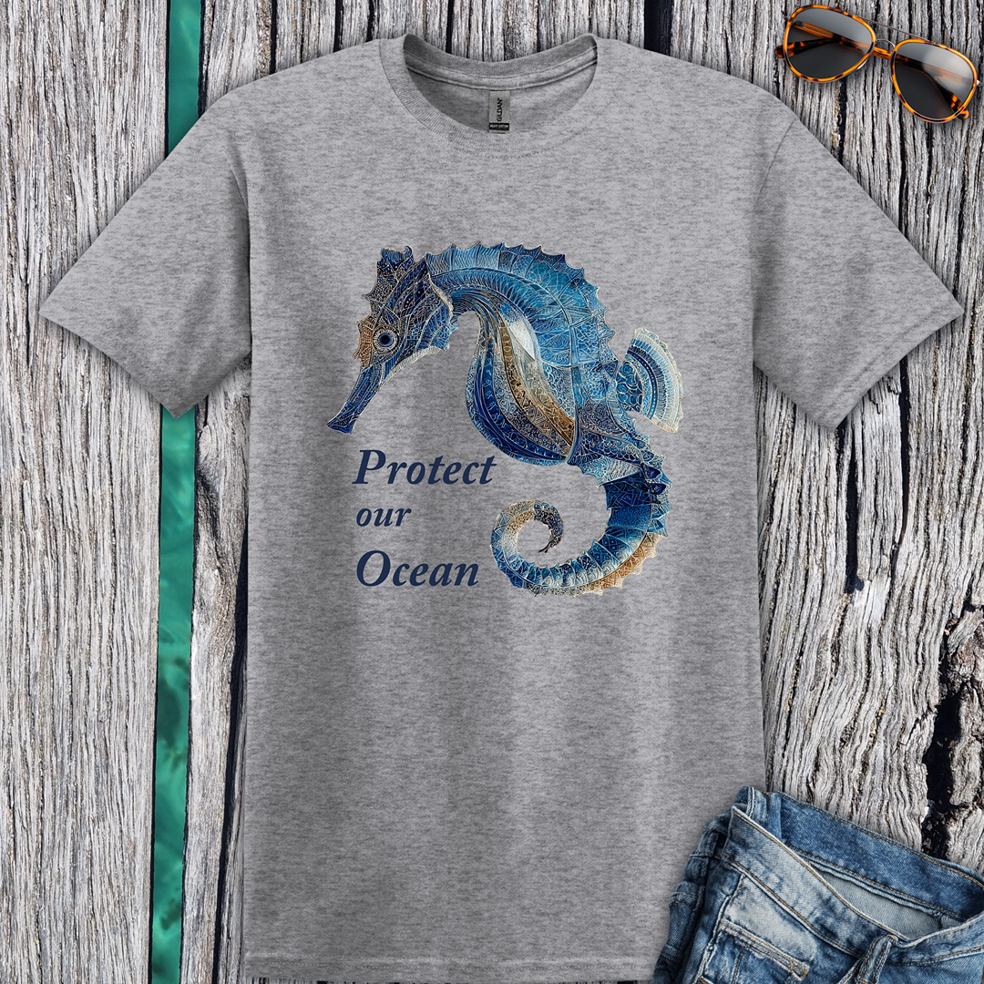 Protect Our Ocean Seahorse T-Shirt