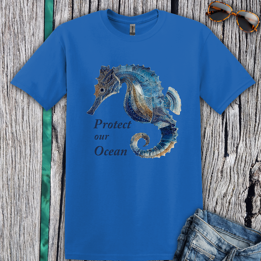 Protect Our Ocean Seahorse T-Shirt