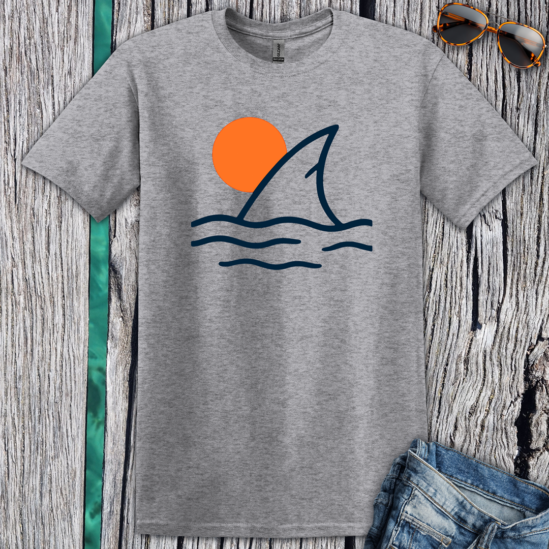 Shark Fin Sunset T-Shirt