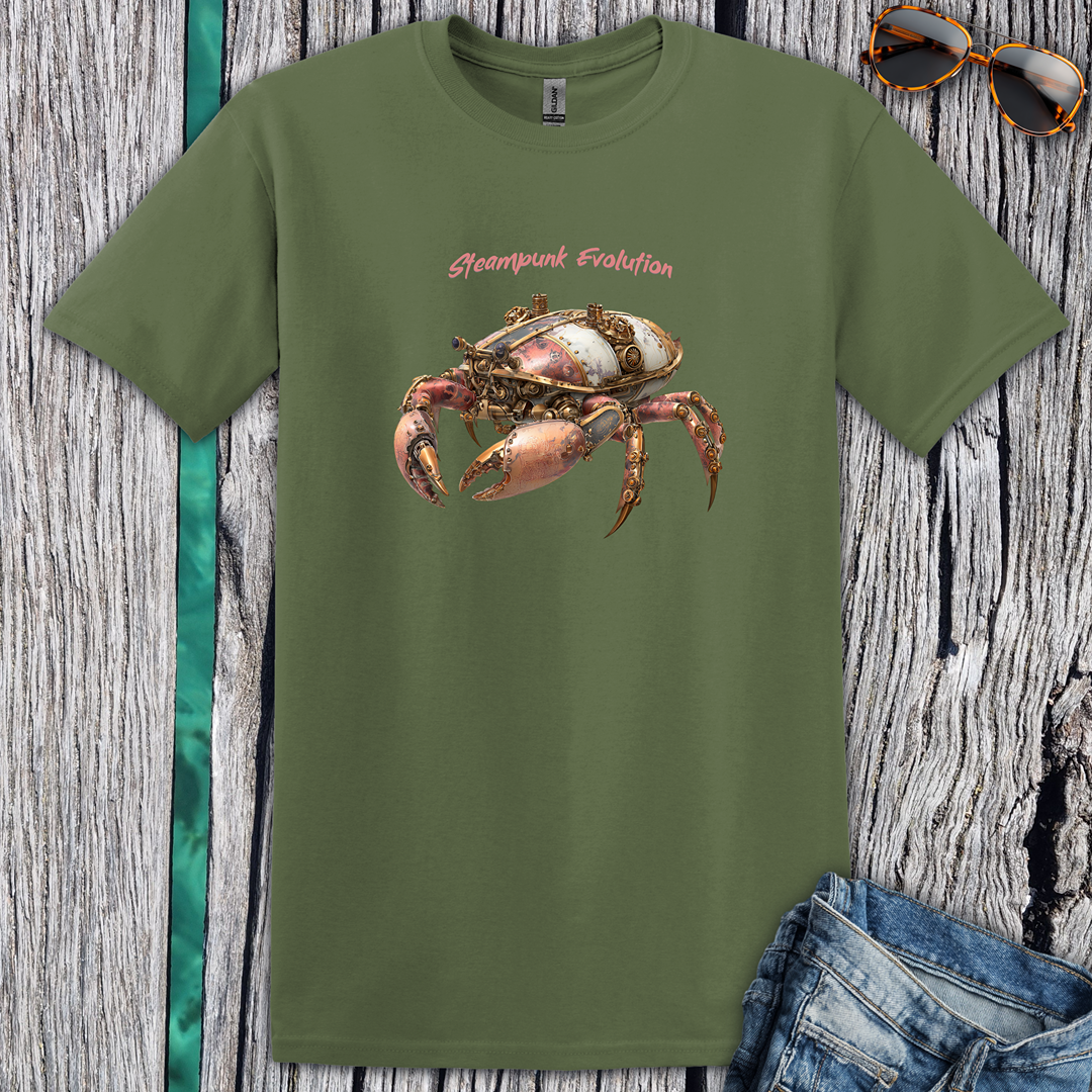 Steampunk Evolution Crab T-Shirt